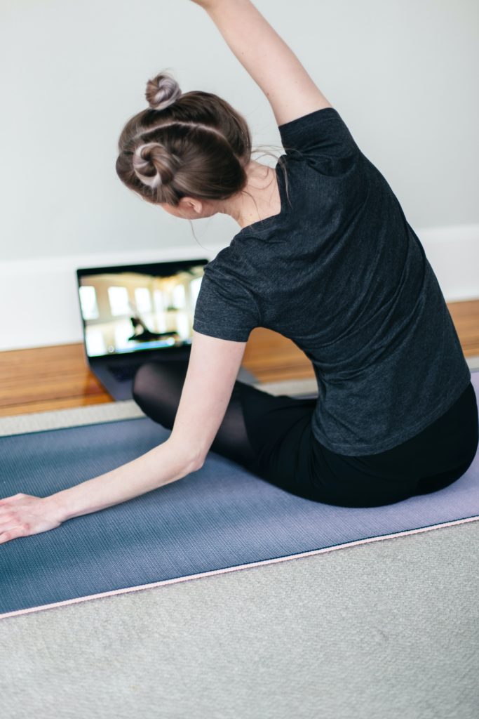 woman in front of laptop