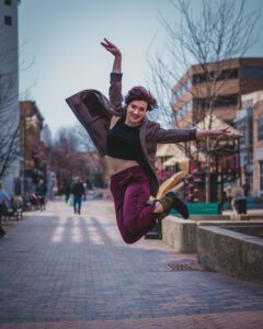 Person jumping