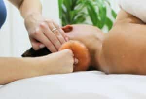 Hot stone massage