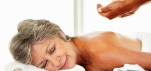older woman getting massage