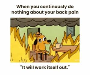 back pain meme
