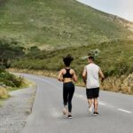 two people jogging