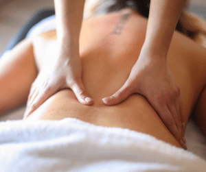 woman getting massage