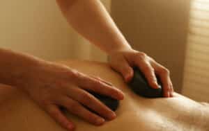 Hot stone massage