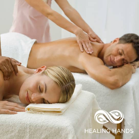 couple getting a massage